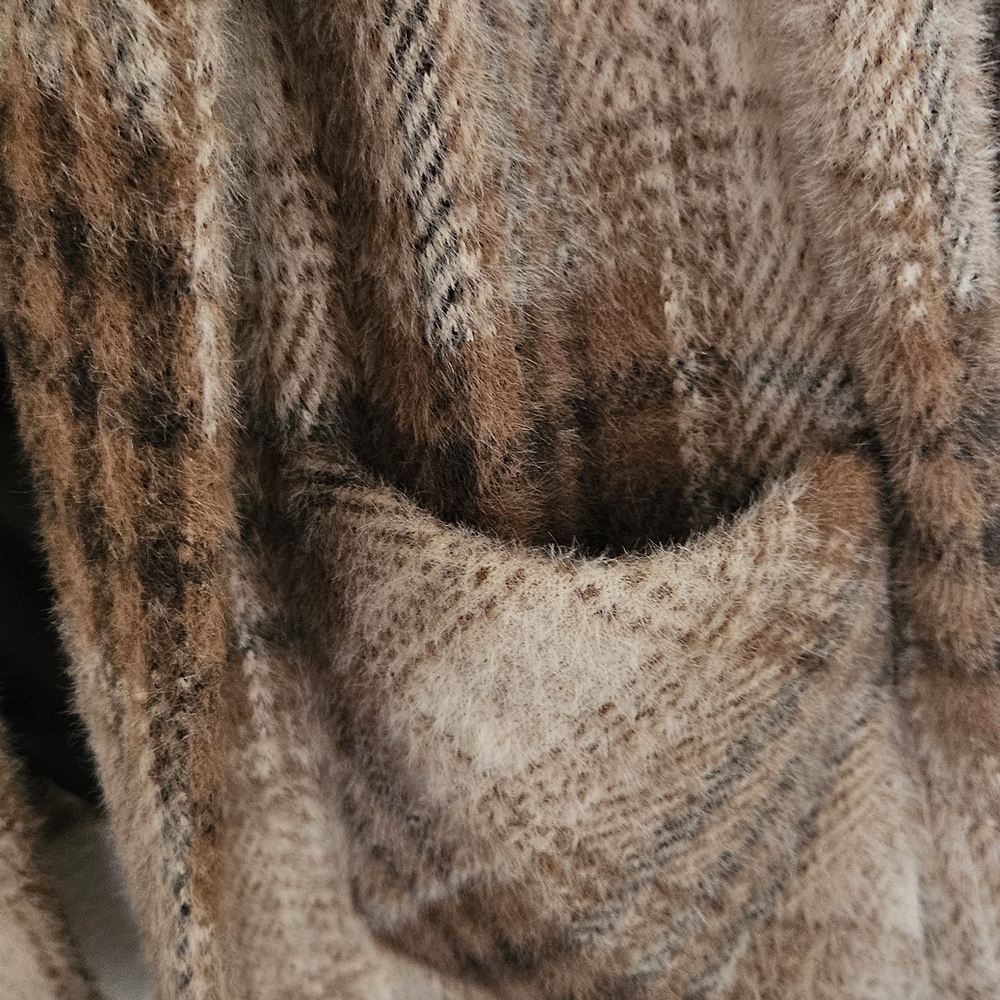 Greylin Small Women's Plaid Coat - Brown - Picture 2 of 3